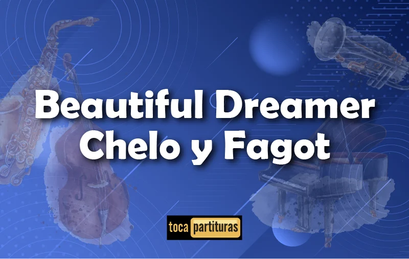 Imagen de Beautiful dreamer partitura de chelo y fagot 01