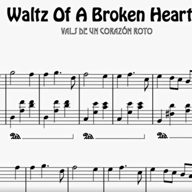 Imagen de Waltz of a broken heart partitura de piano