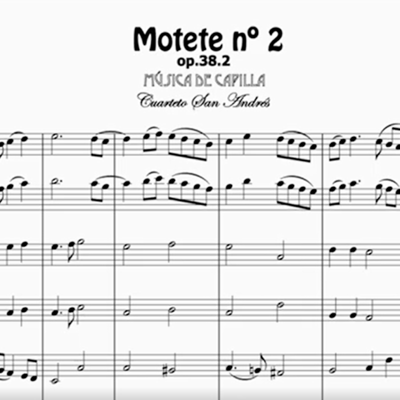 Imagen de Motete nº 2 partitura ensemble de saxofones san andrés