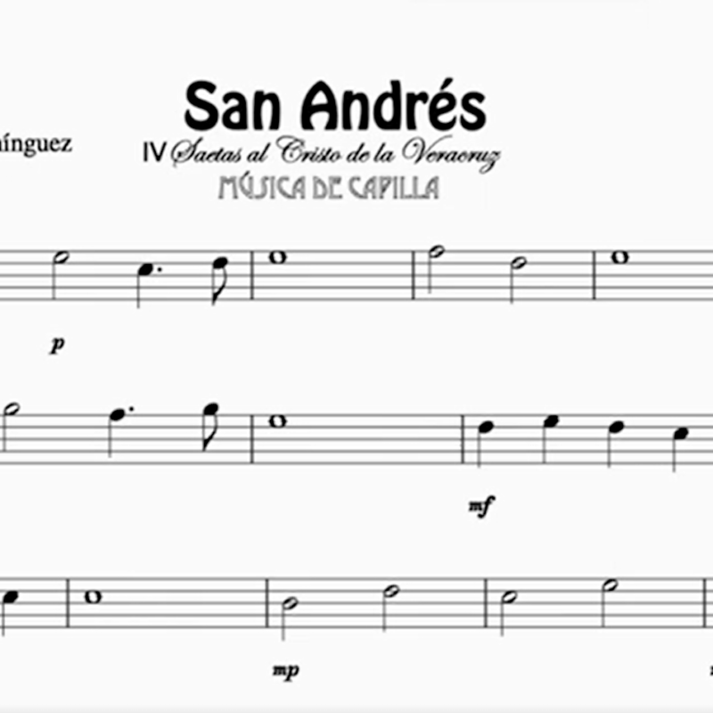 Imagen de San andrés partitura de saxo alto 1º cuarteto de saxofones san andrés