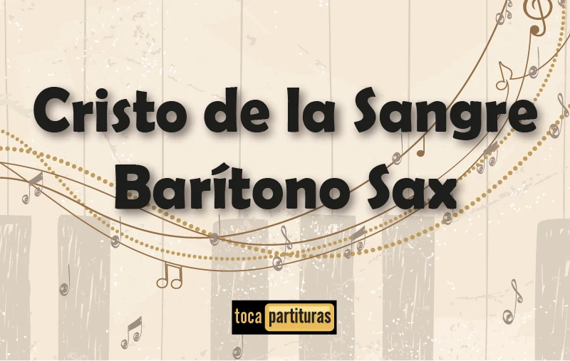 Imagen de Cristo de la sangre barítono sax