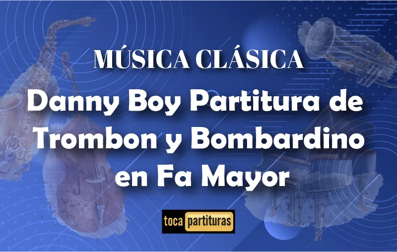 Imagen de Danny boy partitura de trombón y bombardino en fa mayor 01