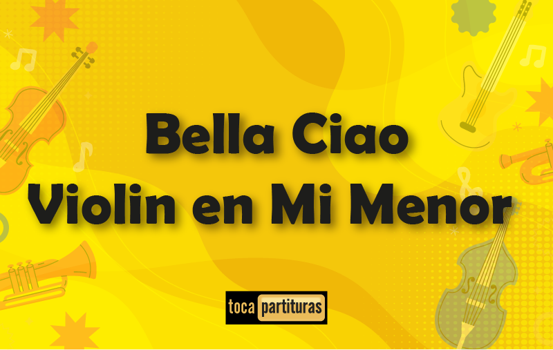 Imagen de Tradicional popular bella ciao violin mi menor 01