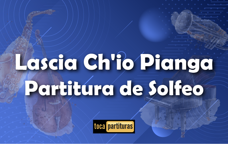 Imagen de Lascia ch'io pianga partitura de solfeo 01