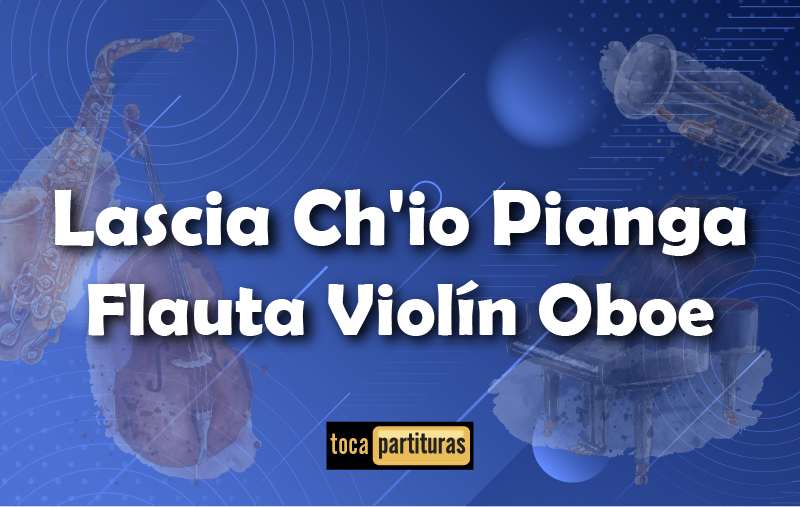 Imagen de Lascia ch'io pianga partitura flauta violin oboe 01