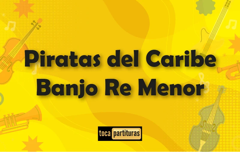 Imagen de Tradicional popular piratas de caribe banjo re menor 01