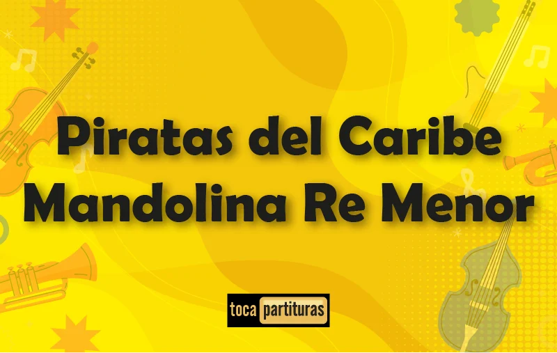 Imagen de Tradicional popular piratas de caribe mandolina re menor 01