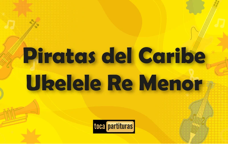 Imagen de Tradicional popular piratas de caribe ukelele re menor 01